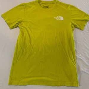 The North Face Lime Green Short Sleeve Tee, 100% Cotton